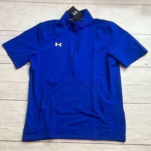 Under Armour Motivate 2.0 Mens Small Short Sleeve Pullover Blue Size Medium
